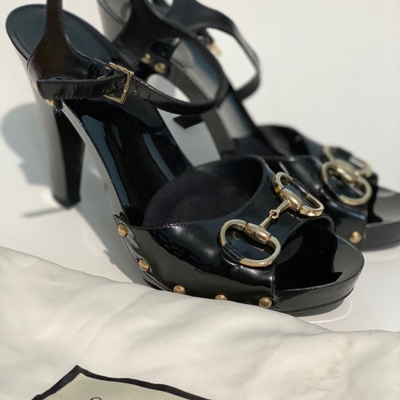Gucci Black 190937 Platforms US 7B - Picture 4 of 9